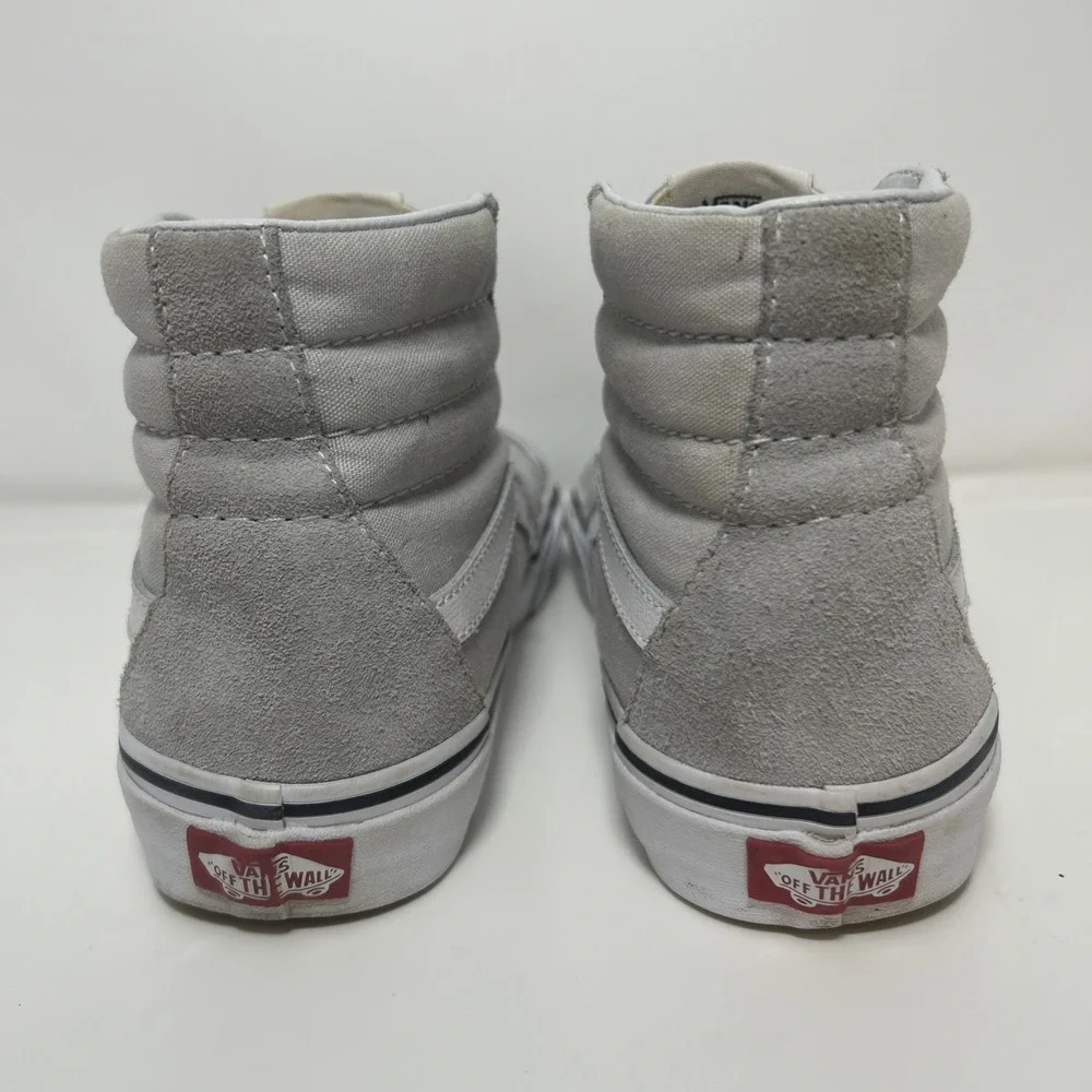 VANS Sk8-Hi Skate Sneakers Men's Sz‎ 6.5 Women's Sz 8 Gray Dawn/ True White